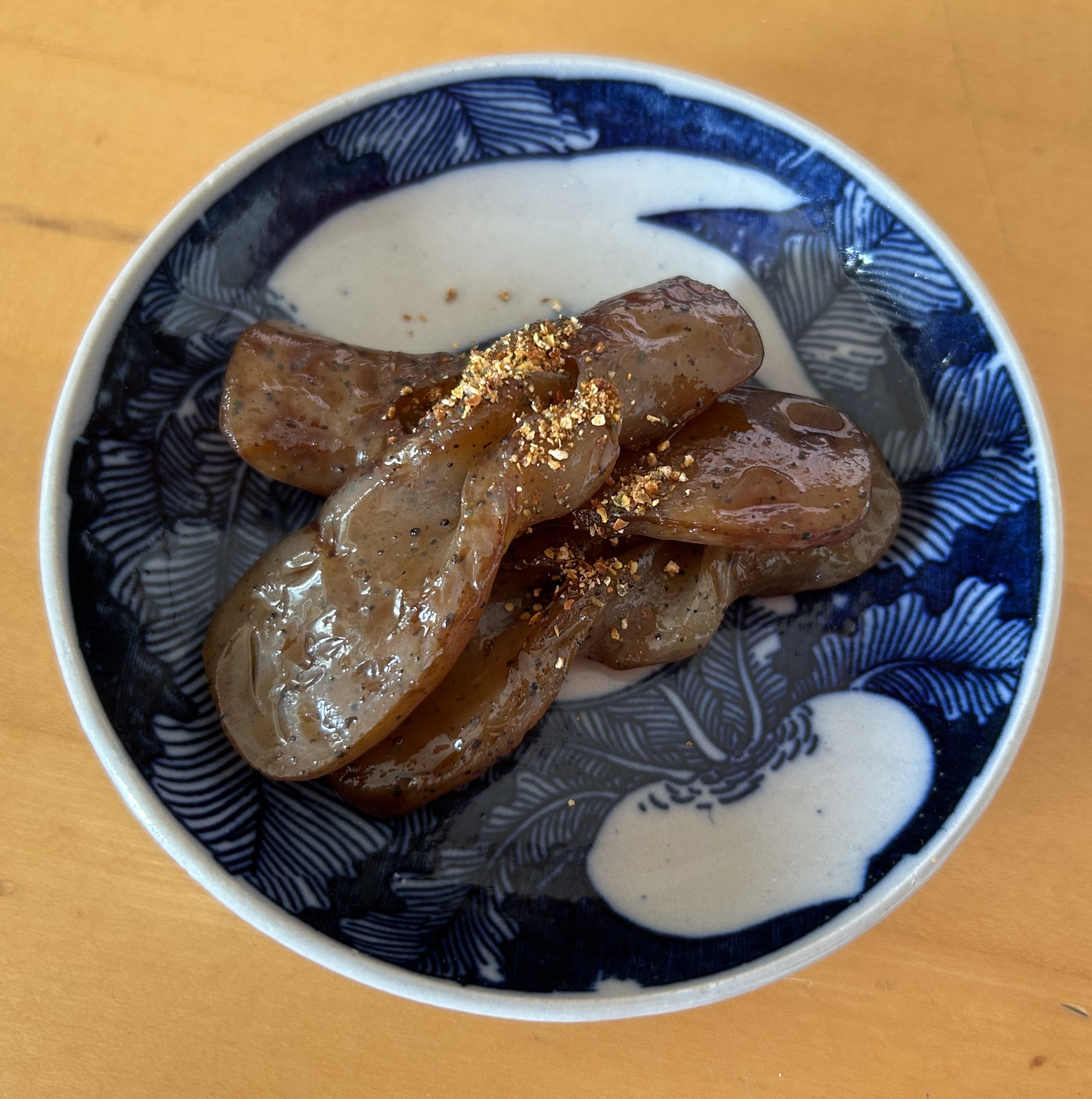 image # 13 konnyaku blue & white dish